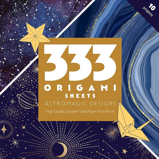333 Origami Sheets AstroMagic Designs: High-Quality Double-Sided Paper Pack Book cover image