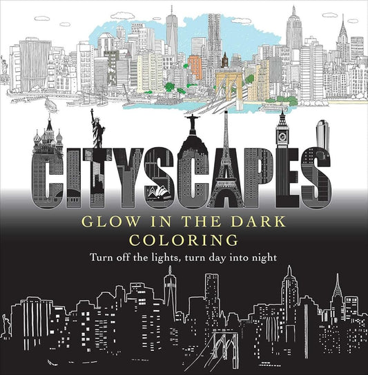 Cityscapes Glow in the Dark Coloring cover image
