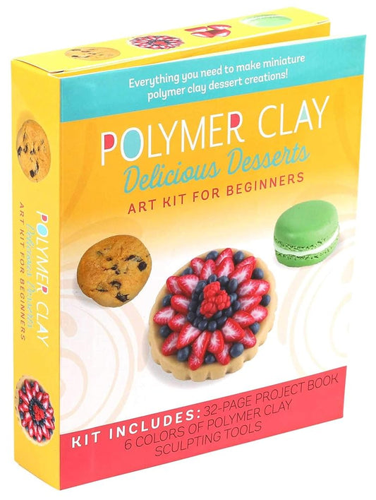 Polymer Clay: Delicious Desserts: Art Kit for Beginners cover image