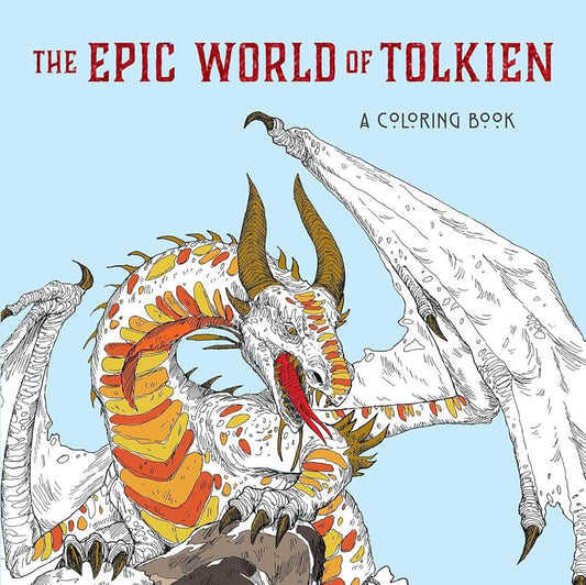 The Epic World of Tolkien: A Coloring Book cover image
