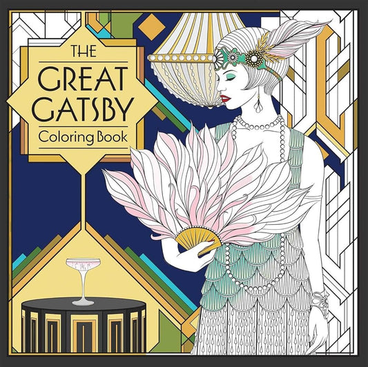 The Great Gatsby Coloring Book cover image
