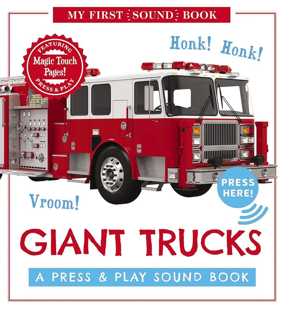 Giant Trucks: My First Book of Sounds: A Press and Play Sound Board Book cover image