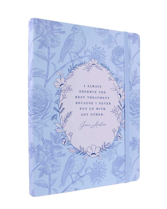 Jane Austen: I Deserve the Best Treatment Softcover Notebook cover image