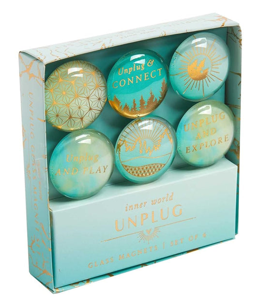 Unplug Glass Magnet Set (Set of 6) (Inner World) cover image