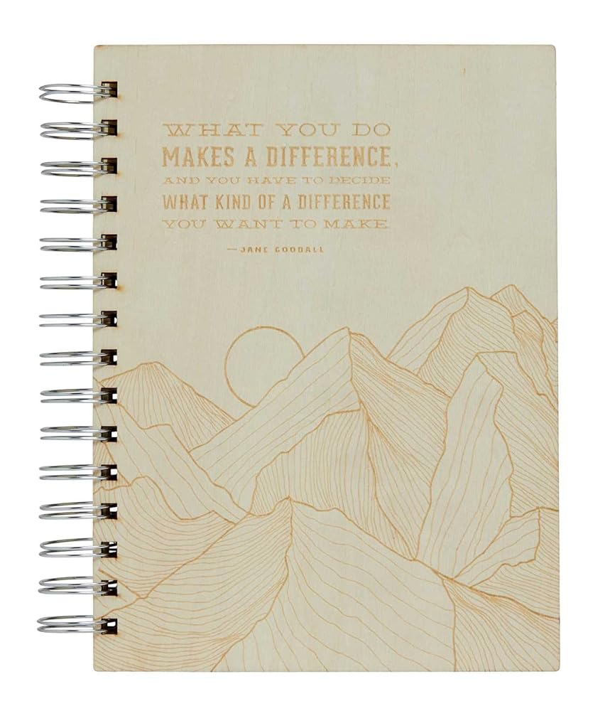 Conservation Wooden Journal: Laser Engraved Wood (Notebook With Lined Pages) cover image