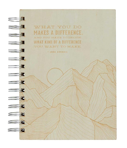 Conservation Wooden Journal: Laser Engraved Wood (Notebook With Lined Pages) cover image