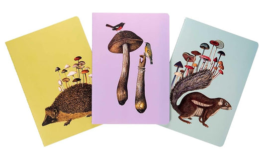 Art of Nature: Fungi Sewn Notebook Collection (Set of 3): (Gifts for Mushroom Enthusiasts and Nature Lovers, Nature Journal, Journals for Hikers) (Fantastic Fungi) cover image