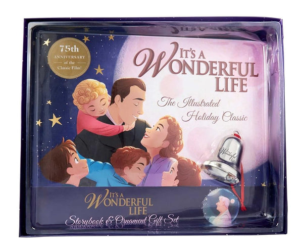 It's a Wonderful Life: The Illustrated Holiday Classic Gift Set: (Christmas Gift Set, Christmas Bell Ornament, Classic Movie Picture Book) cover image