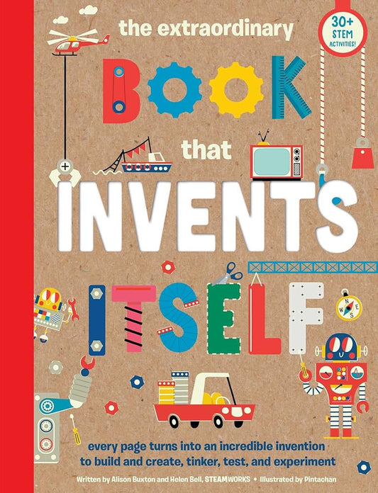The Extraordinary Book that Invents Itself: (Kid's Activity Books, STEM Books for Kids. STEAM Books) cover image