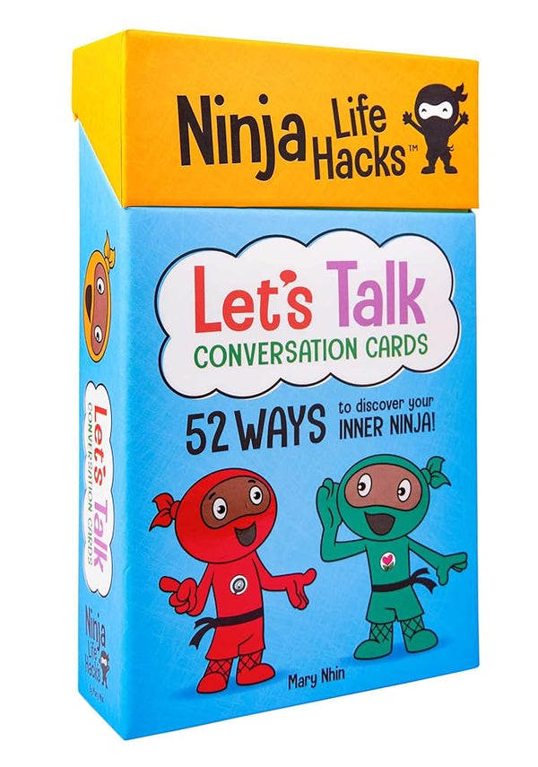 Ninja Life Hacks: Let's Talk Conversation Cards: (Children's Daily Activities Books, Children's Card Games Books, Children's Self-Esteem Books, Social Skills Activities for Kids) cover image