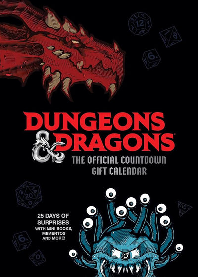 Dungeons & Dragons: The Official Countdown Gift Calendar: 25 Days of Mini Books, Mementos, and More! cover image