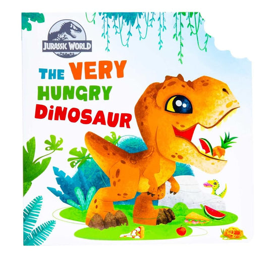 Jurassic World: The Very Hungry Dinosaur: (Concepts Board Books for Kids, Educational Board Books for Kids, PlayPop) cover image