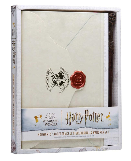 Harry Potter: Hogwarts Acceptance Letter Journal and Wand Pen Set cover image