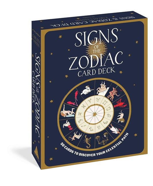 Signs of the Zodiac Card Deck: 50 Cards to Discover Your Celestial Path cover image