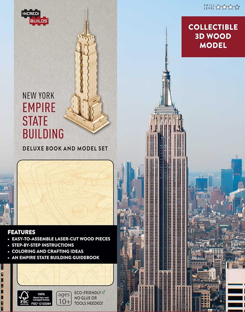 IncrediBuilds: New York: Empire State Building Deluxe Book and Model Set cover image