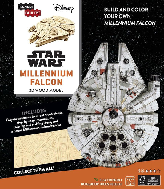 IncrediBuilds: Star Wars: Millennium Falcon 3D Wood Model cover image