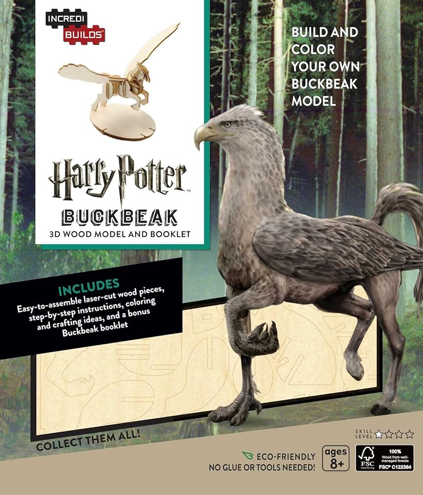 IncrediBuilds: Harry Potter: Buckbeak 3D Wood Model and Booklet cover image