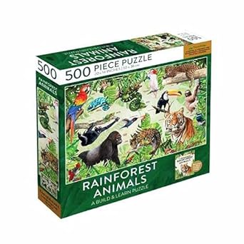 Rainforest Animals Jigsaw Puzzle cover image