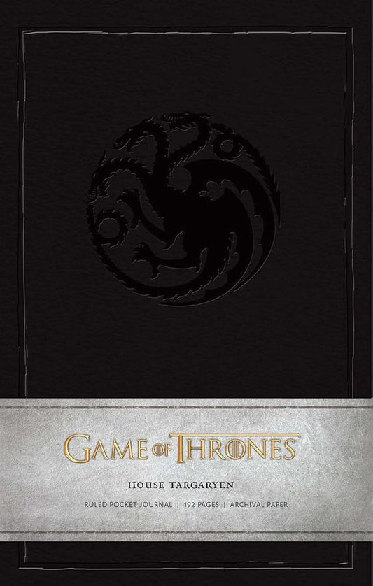 Game of Thrones: House Targaryen Ruled Pocket Journal cover image