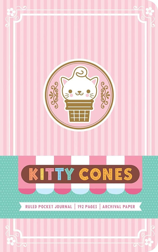 Kitty Cones Ruled Pocket Journal cover image