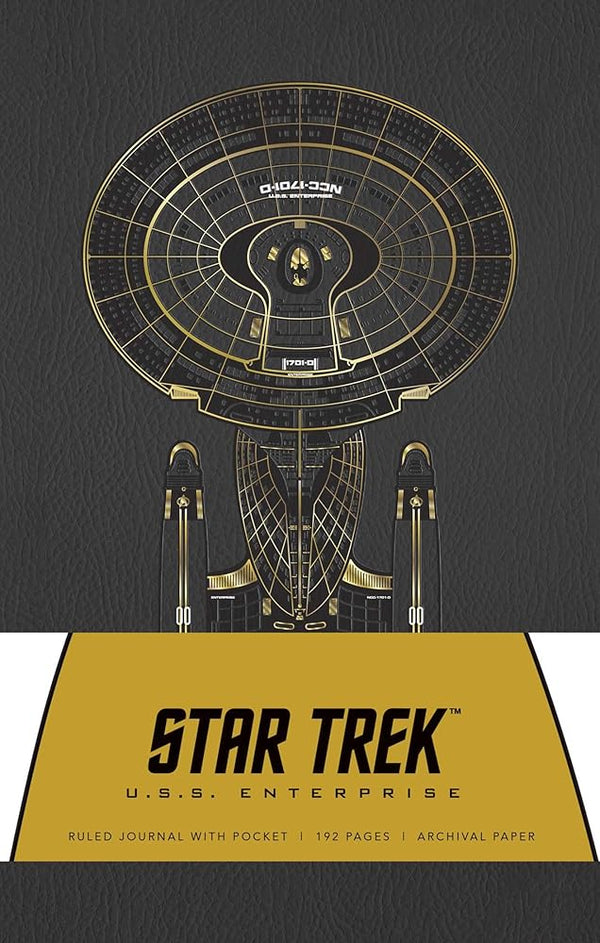Star Trek Hardcover Ruled Journal: U.S.S. Enterprise (Science Fiction Fantasy) cover image