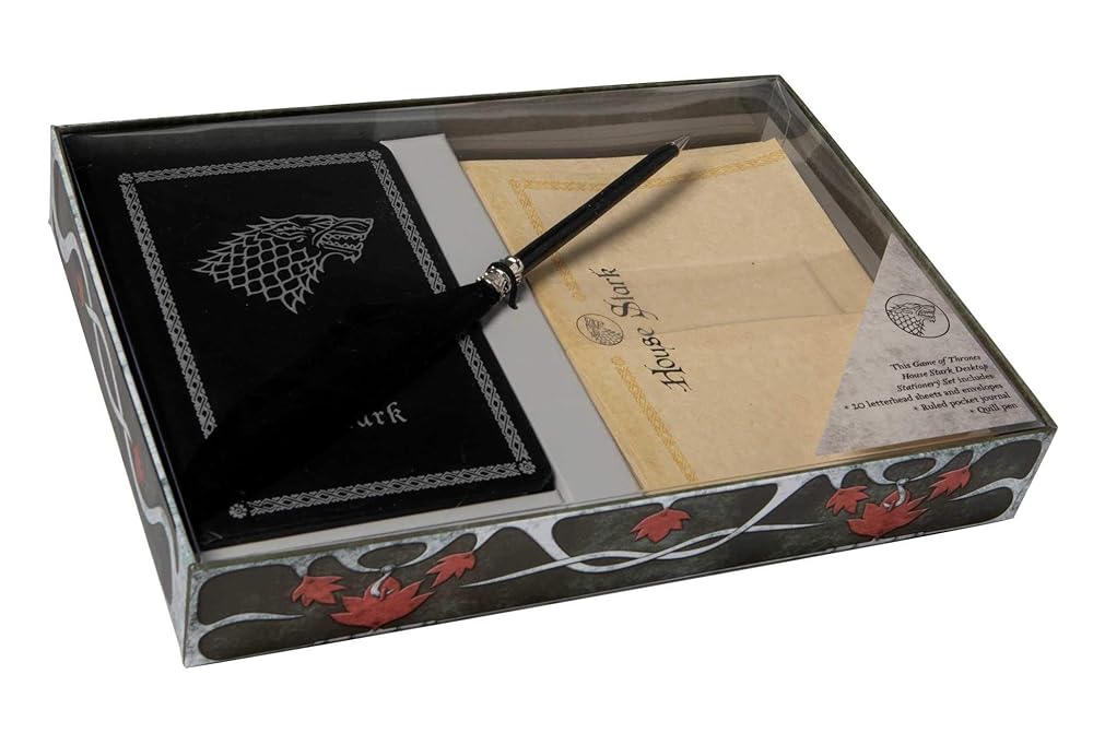 Game of Thrones: House Stark: Desktop Stationery Set (With Pen) cover image