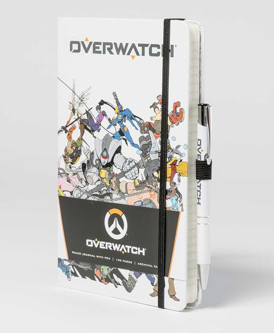 Overwatch: Hardcover Ruled Journal With Pen (Gaming) cover image
