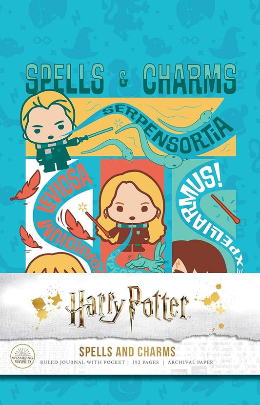 Harry Potter: Spells and Charms Hardcover Ruled Journal cover image
