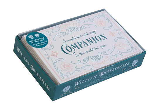 William Shakespeare Foil Note Cards (Literary) cover image
