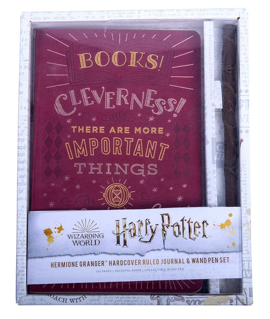 Harry Potter: Hermione Granger Hardcover Ruled Journal and Wand Pen Set cover image