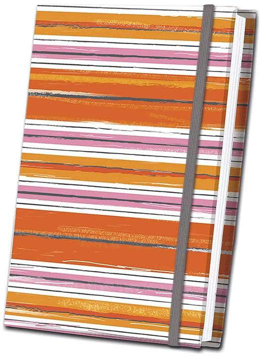 Orange Striped Fabric Journal cover image