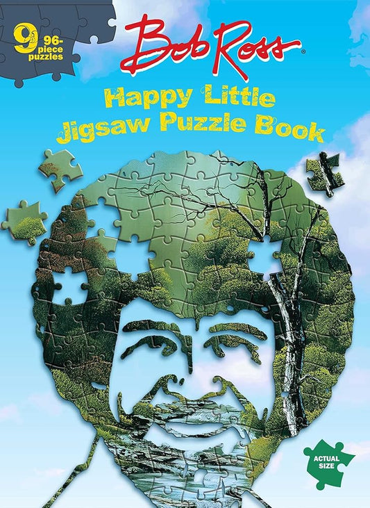 Bob Ross Happy Little Jigsaw Puzzle Book (Jigsaw Puzzle Books) cover image