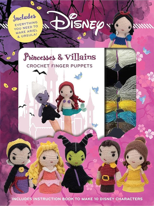 Disney Princesses & Villains: Crochet Finger Puppets (Crochet Kits) cover image