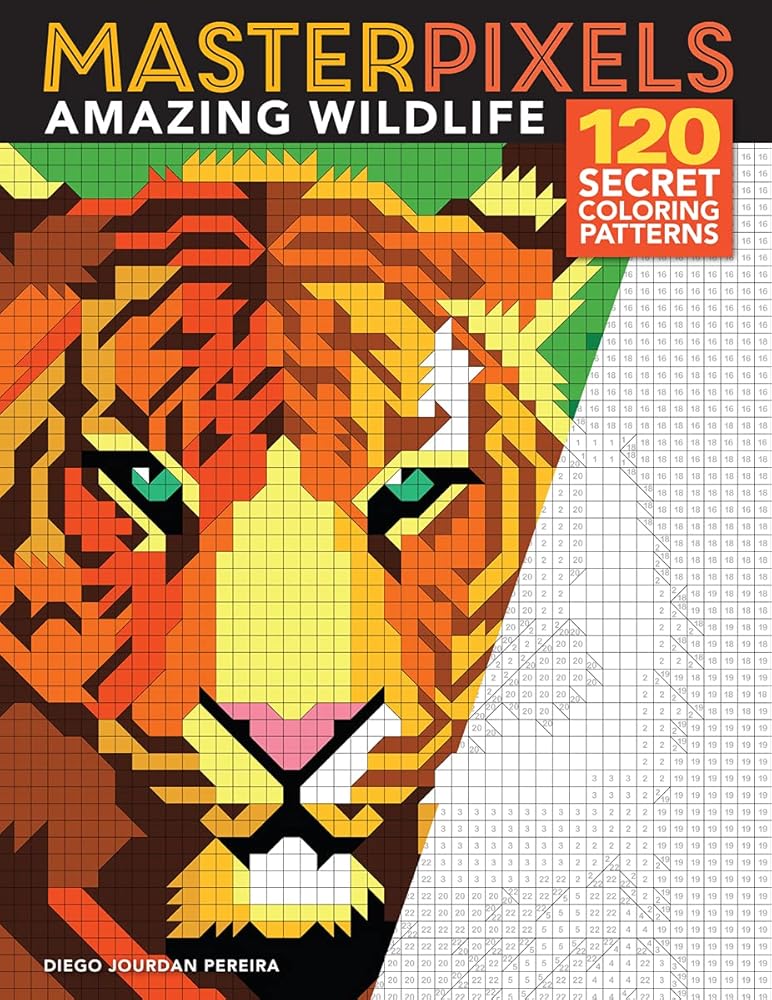 Masterpixels: Amazing Wildlife: 120 Secret Coloring Patterns cover image