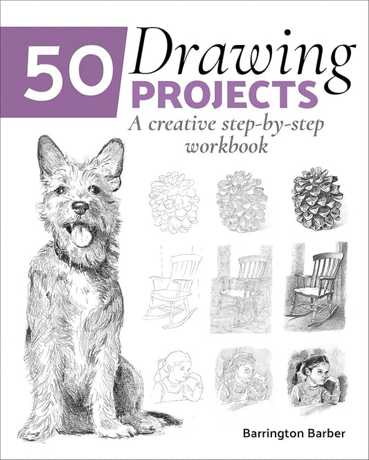 50 Drawing Projects: A Creative Step-by-Step Workbook cover image