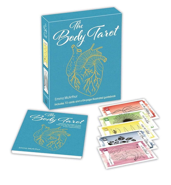 The Body Tarot: Includes 72 cards and a 64-page illustrated guidebook cover image