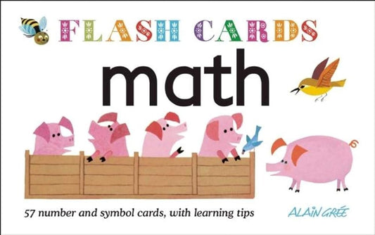 Math - Flash Cards: 57 number and symbol cards, with learning tips cover image