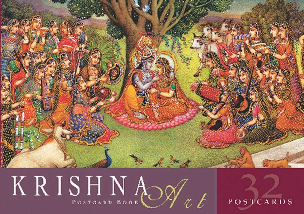 Krishna Art Postcard Book cover image