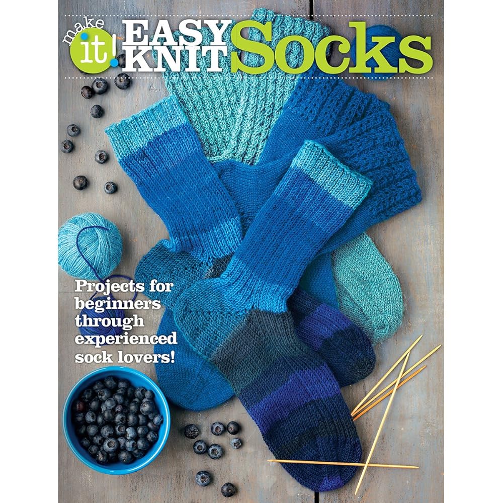 Easy Knit Socks: Projects for Beginners Through Experienced Sock Lovers-Over 20 Stylish Sock Patterns for all the Family, Featuring Sock Yarns, Sport and Worsted Weight Yarns cover image