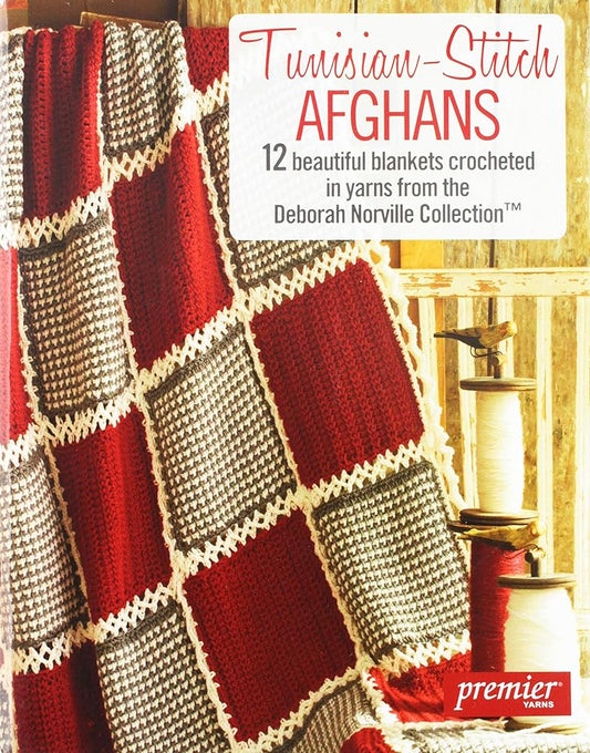 Tunisian-Stitch Afghans-12 Beautiful Blankets Crocheted in Yarns from the Deborah Norville Collection. cover image