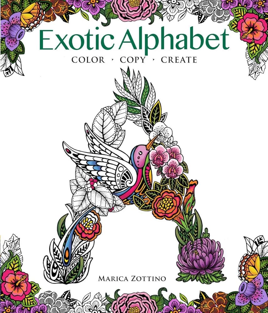 Exotic Alphabet: Color, Copy, Create cover image