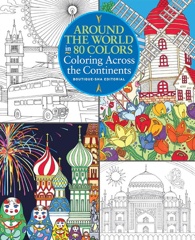 Around the World in 80 Colors: Coloring Across the Continents cover image