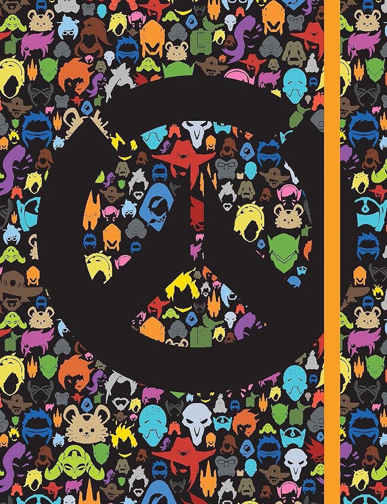 Overwatch: All Over Character Icon Notebook cover image