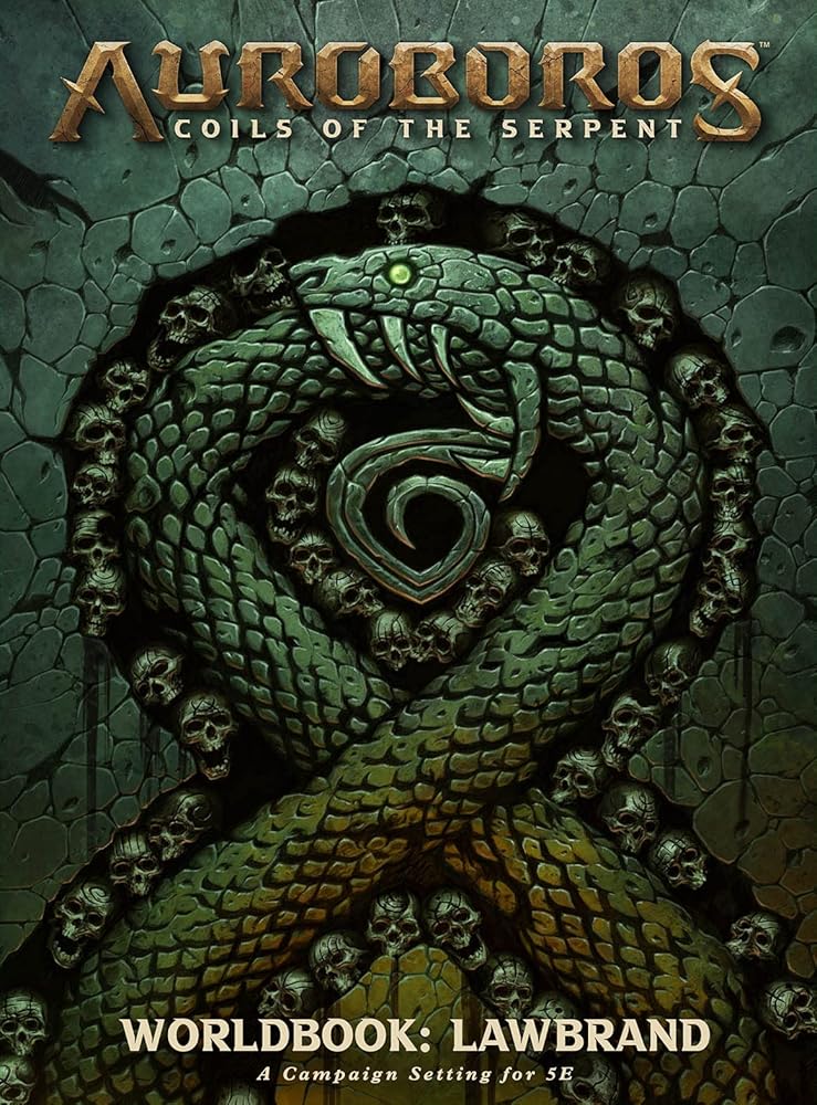 Auroboros: Coils of the Serpent: Worldbook - Lawbrand RPG cover image