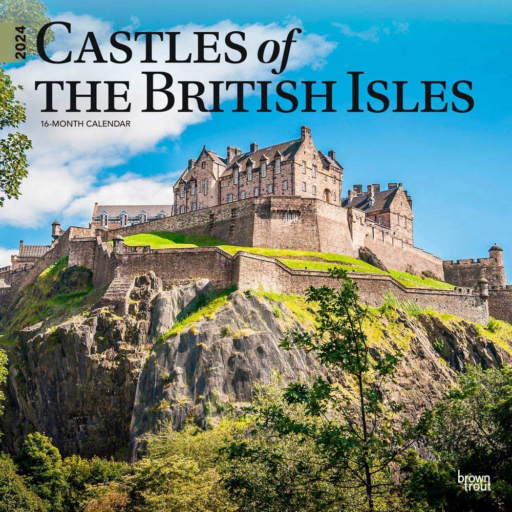 Castles of the British Isles | 2024 12 x 24 Inch Monthly Square Wall Calendar | BrownTrout | Travel Europe Great Britain cover image