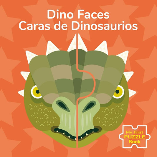Dino Faces/Caras de Dinosaurios (My First Puzzle Book) cover image