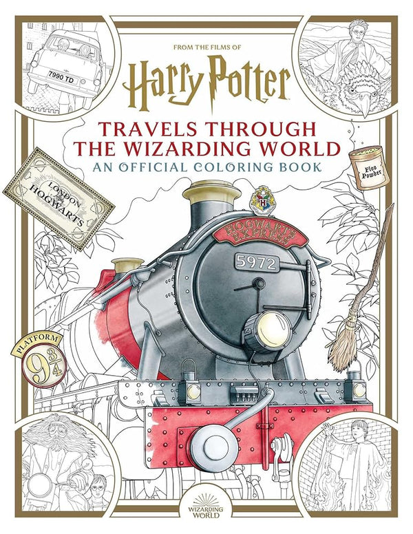 Harry Potter: Travels Through the Wizarding World: An Official Coloring Book cover image
