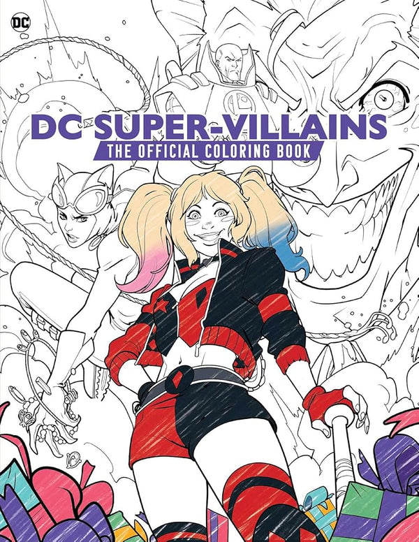 DC Super-Villains: The Official Coloring Book cover image