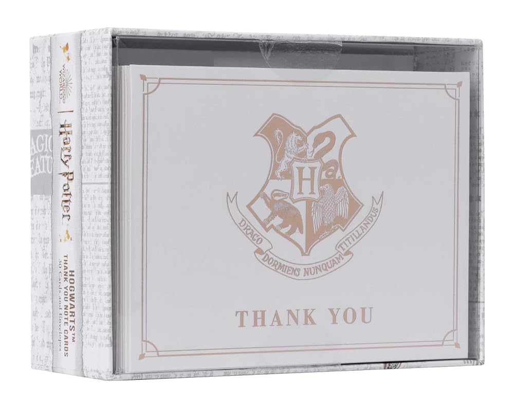 Harry Potter: Hogwarts Thank You Boxed Cards (Set of 30) cover image