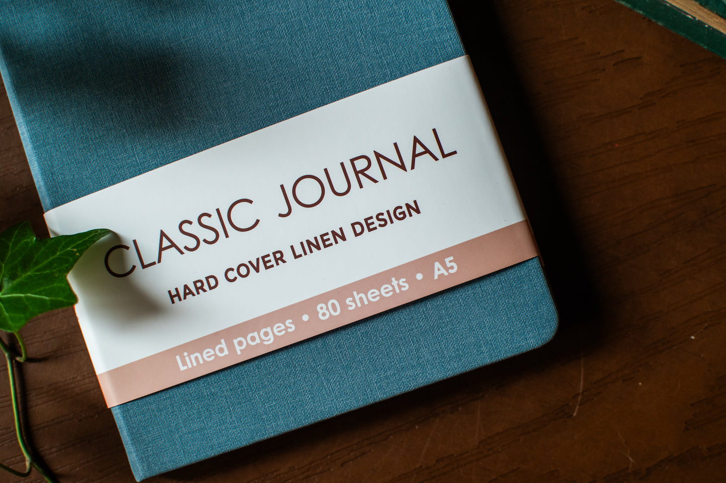 Teal Harcover Linen Journal